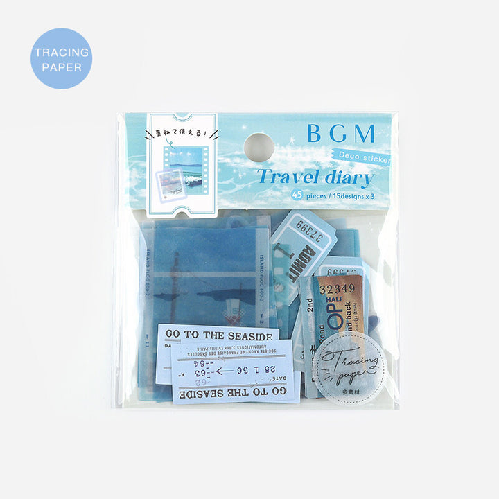 BGM Travel Diary Stickers - Ocean