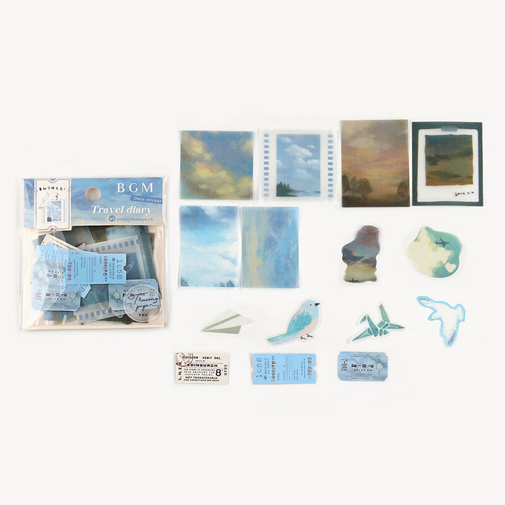 BGM Travel Diary Stickers - Sky