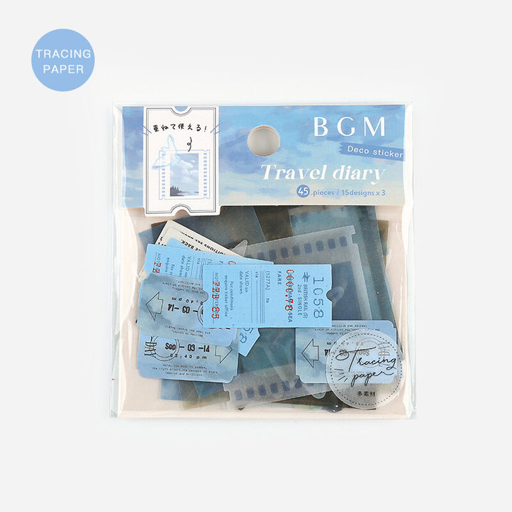 BGM Travel Diary Stickers - Sky