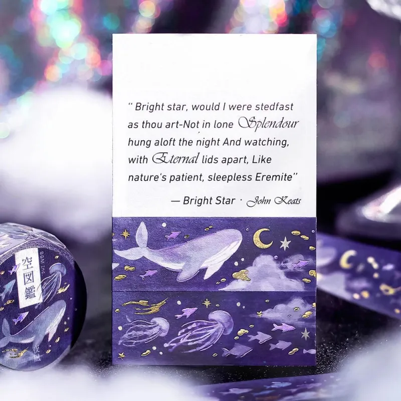 BGM Washi Tape - Sora Zukan Series Vol.2 - Calm Night