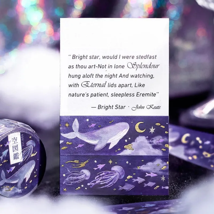 BGM Washi Tape - Sora Zukan Series Vol.2 - Calm Night