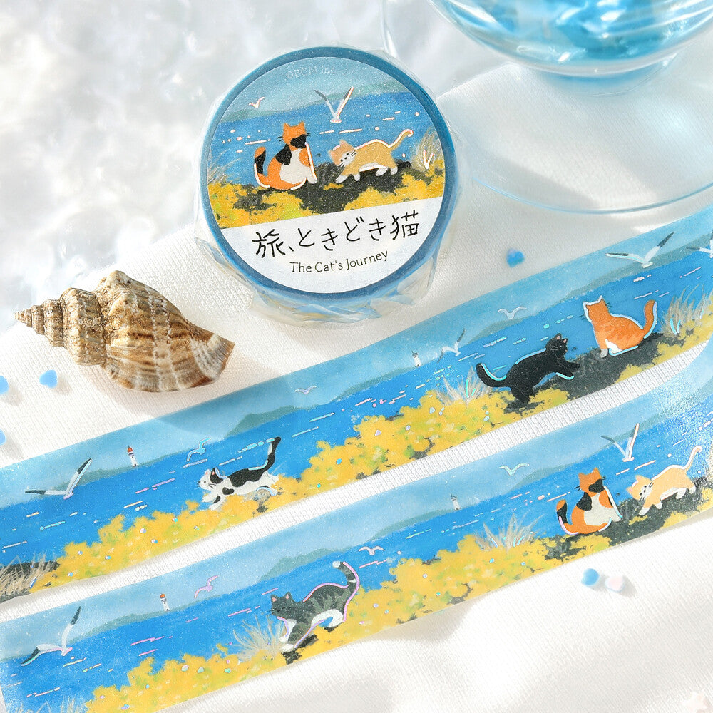 BGM Washi Tape - The Cat's Journey Series - Seaside