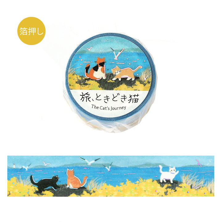 BGM Washi Tape - The Cat's Journey Series - Seaside