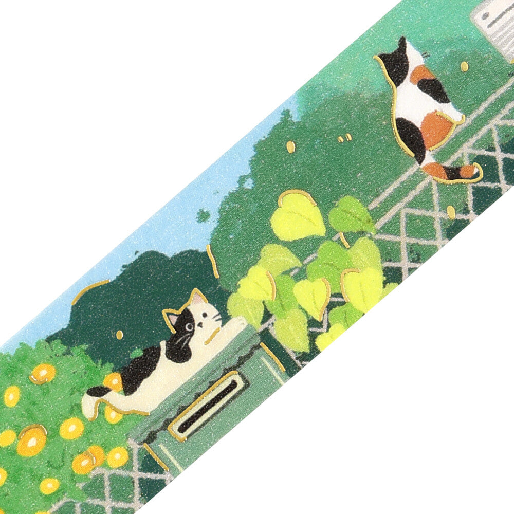 BGM Washi Tape - The Cat's Journey Series - Sunlit Garden