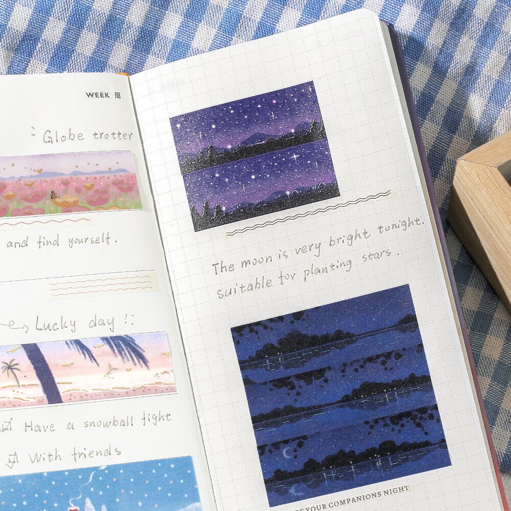 BGM Washi Tape - Dreamscape Series - Starry Sky