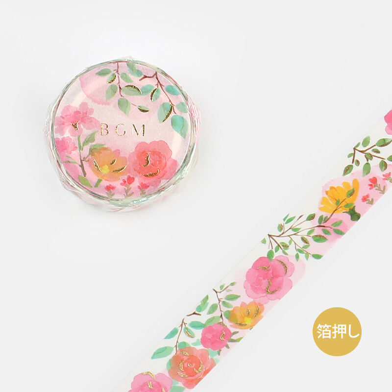 BGM Washi Tape - Garden Rose