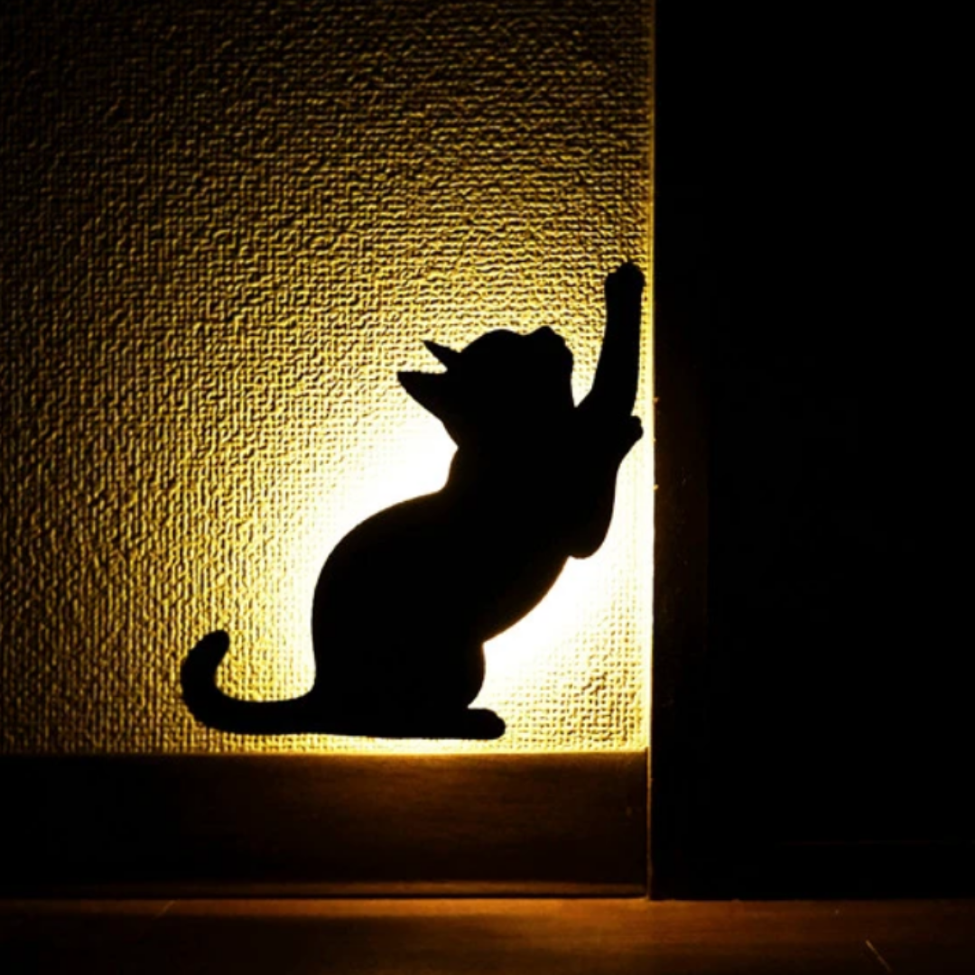 Cat Wall Light - Stretching Cat