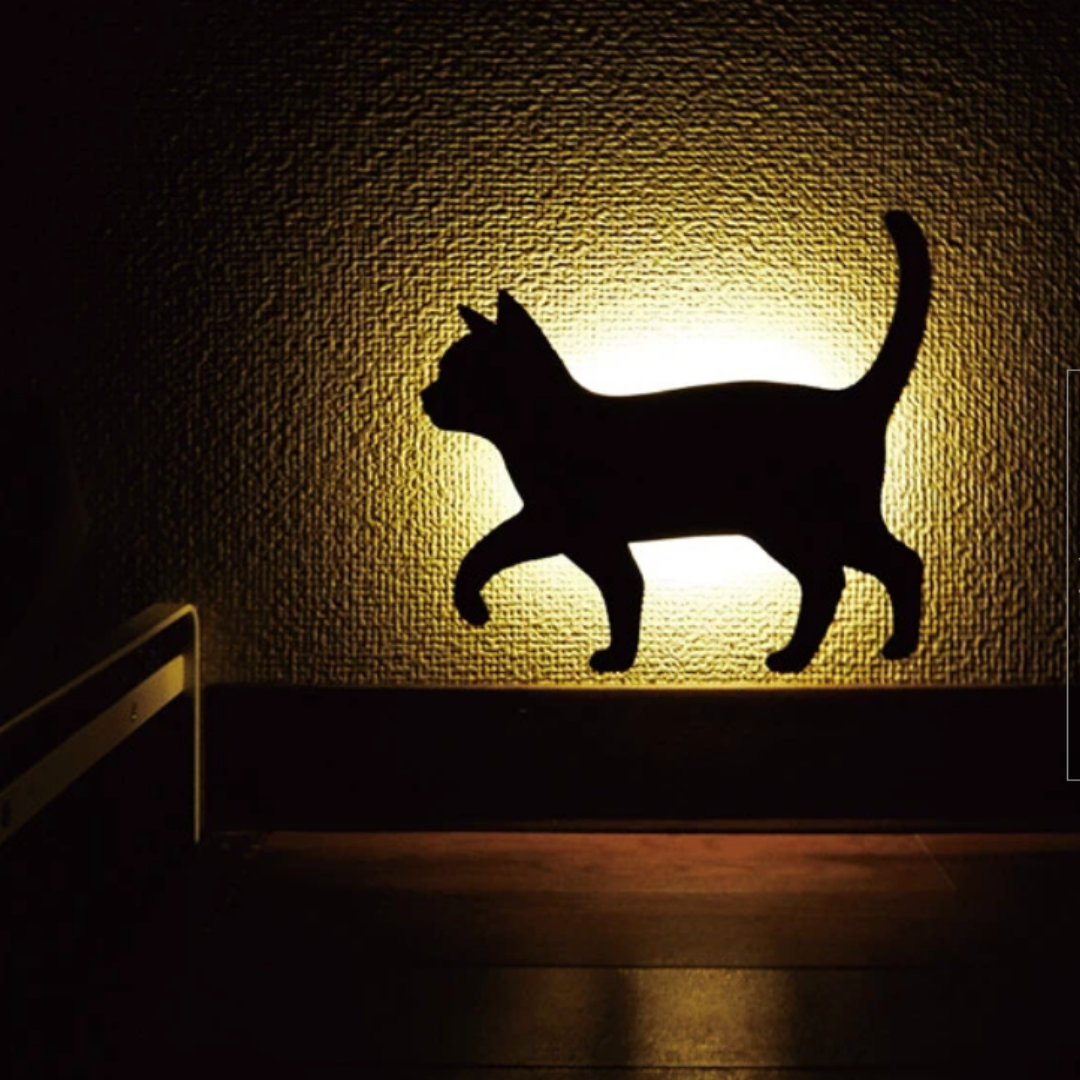 Cat Wall Light - Strolling Cat