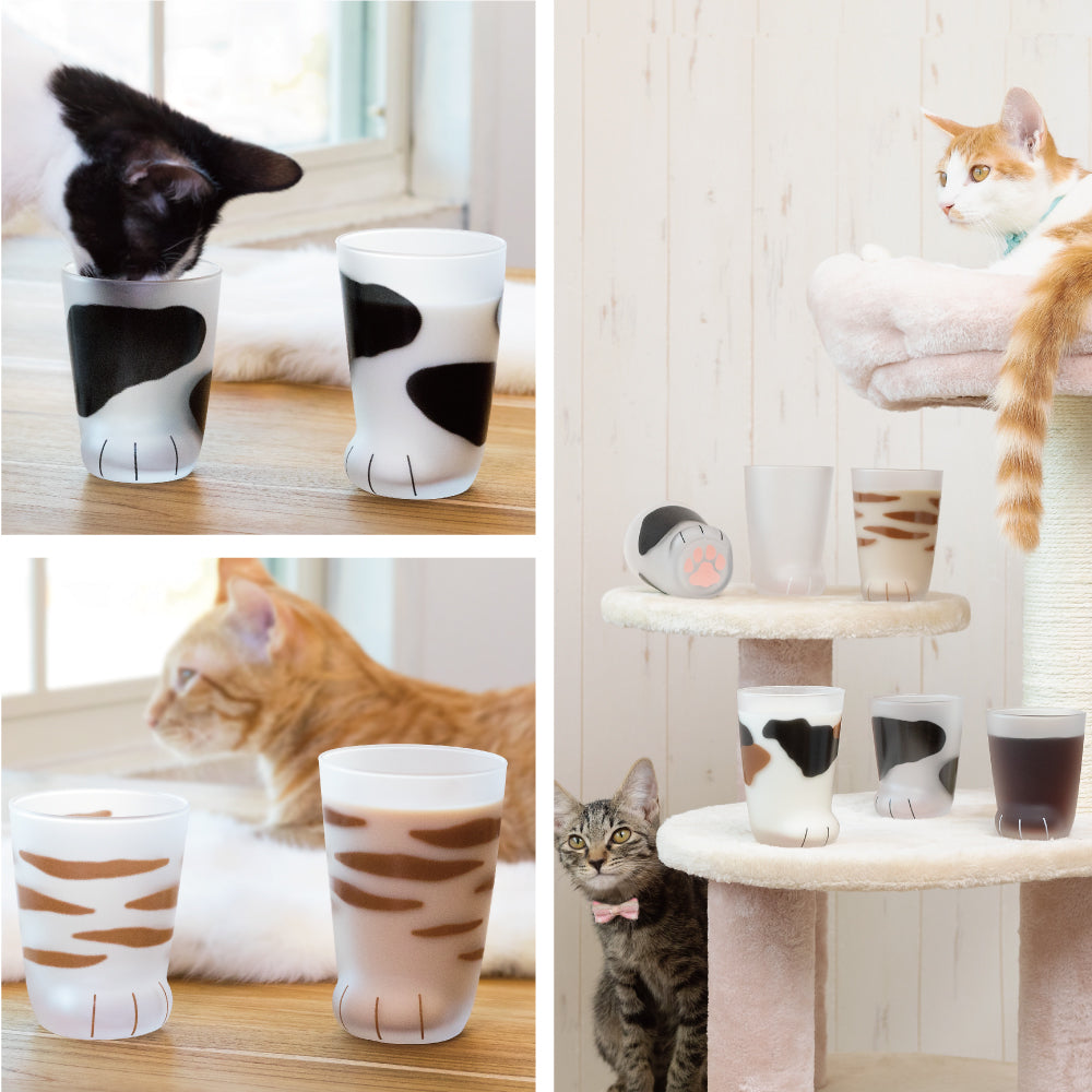 Coconeco Cat Paw Glass - Parent / Child Gift Set - Calico