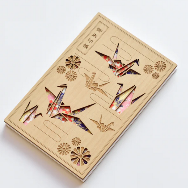 Cru-Cial Japanese Goshuin Stampbook - Origami Cranes