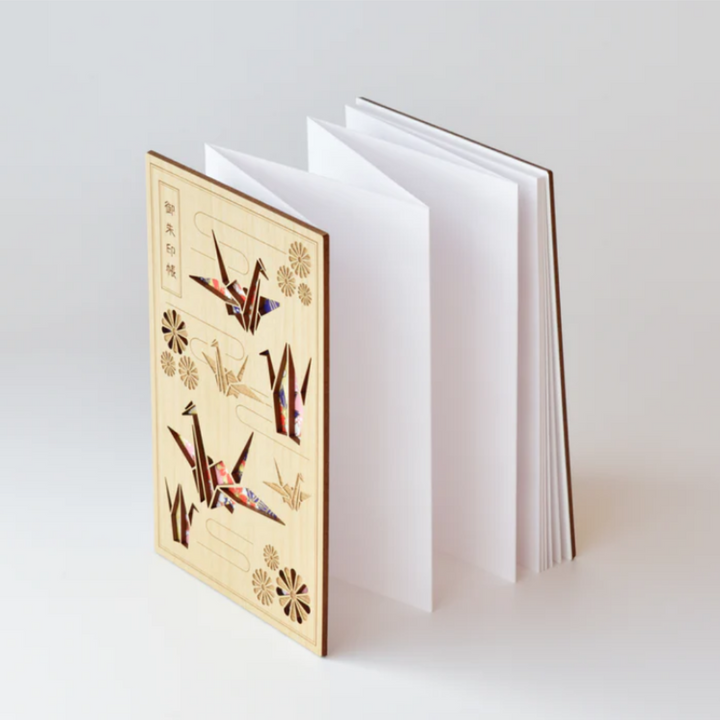 Cru-Cial Japanese Goshuin Stampbook - Origami Cranes