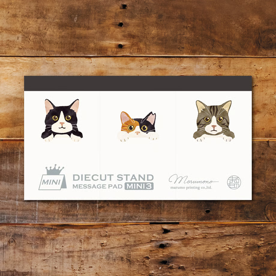 Marumo Die-Cut Memo Pad - Mini 3 Series - Cats