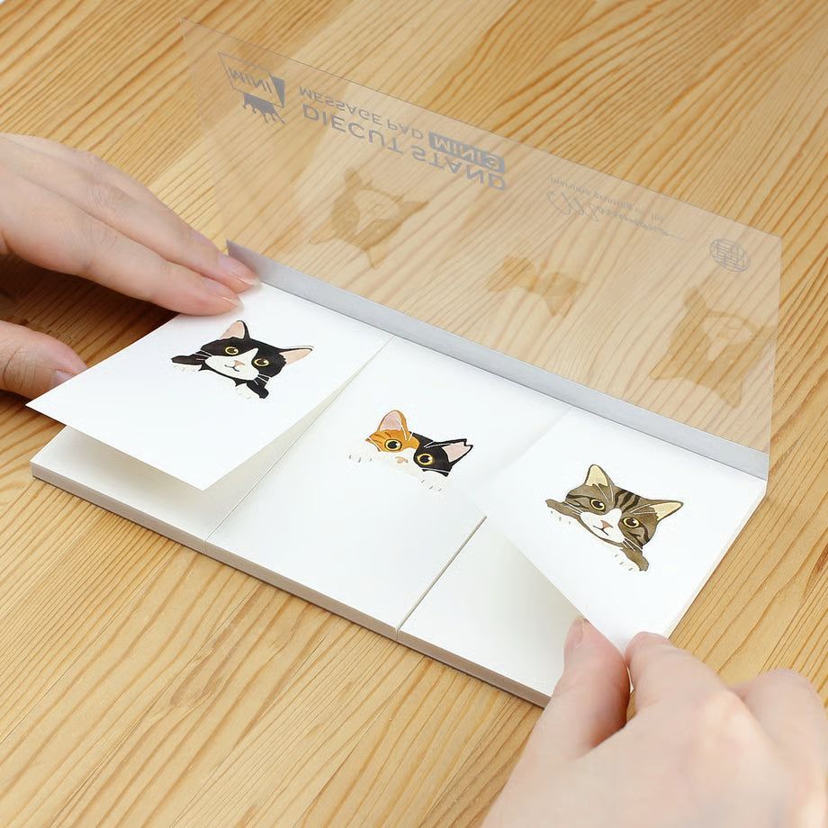 Marumo Die-Cut Memo Pad - Mini 3 Series - Cats