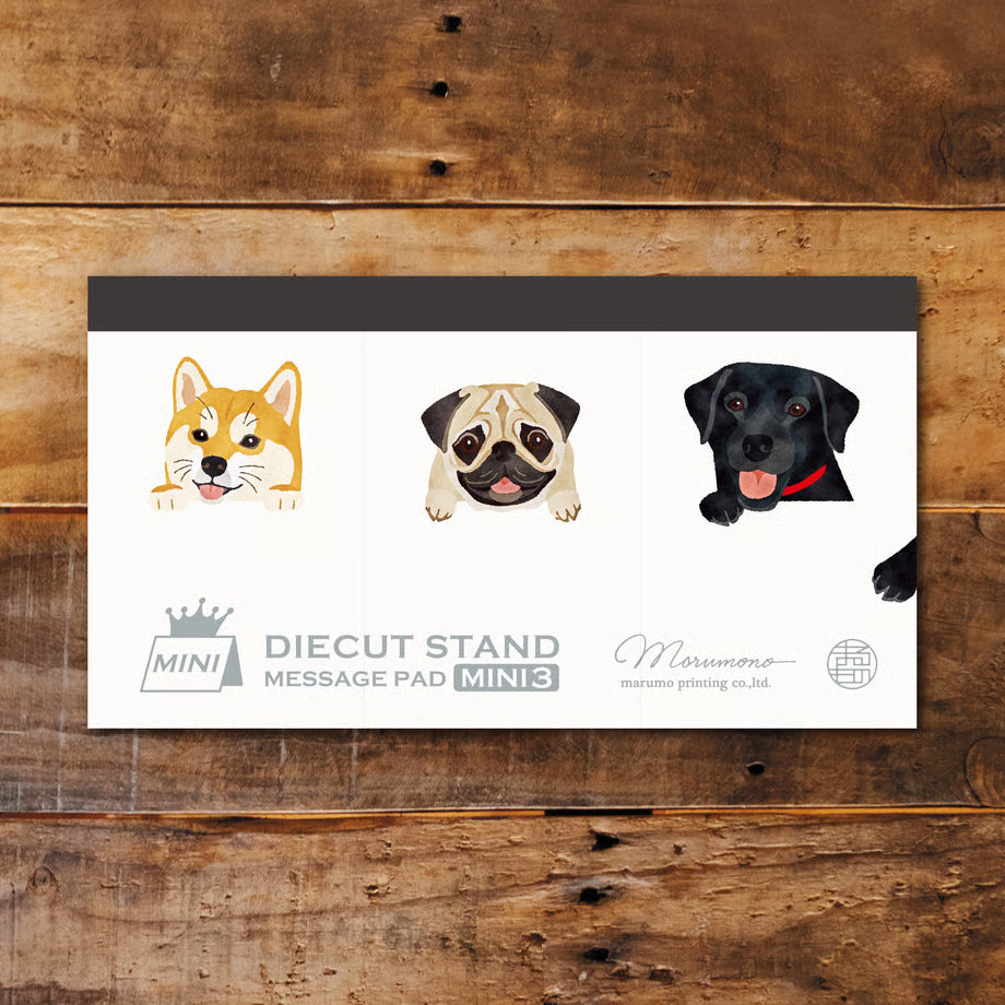 Marumo Die-Cut Memo Pad - Mini 3 Series - Dogs
