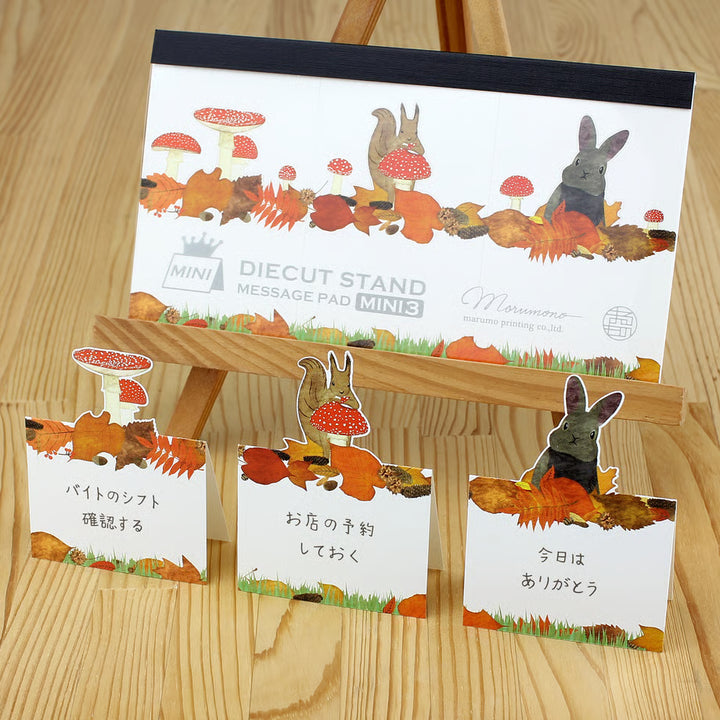 Marumo Die-Cut Memo Pad - Mini 3 Series - Life in the Forest