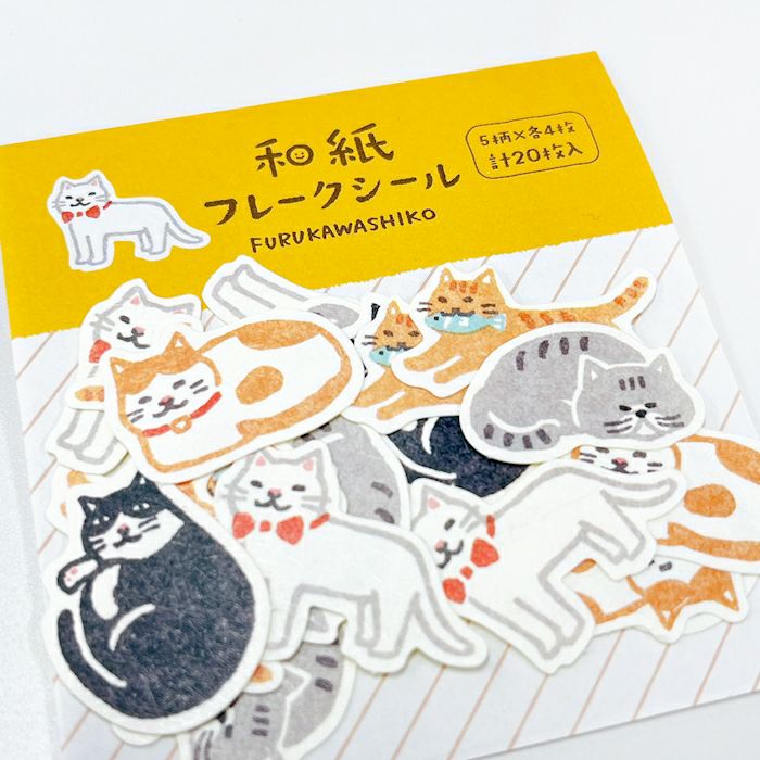 Furukawa Paper Works - Flake Stickers - Cats
