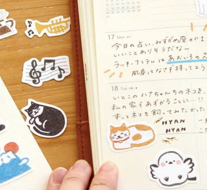 Furukawa Paper Works - Flake Stickers - Cats