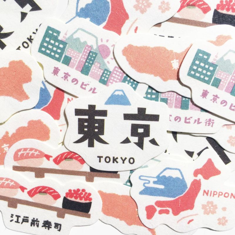 Furukawa Paper Works - Flake Stickers - Japan Trip Series - Tokyo