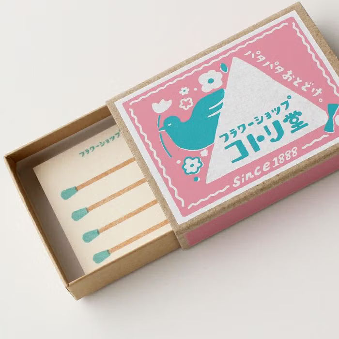 Furukawa Paper - Retro Match Box Mini Note Paper - Bird Flower Shop
