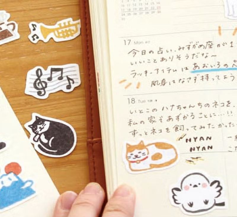 Furukawa Paper Works - Flake Stickers - Shimaenaga (NEW)