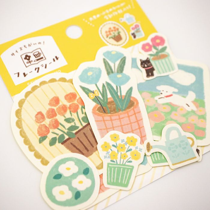 Furukawa Paper Works - Flake Stickers - Garden