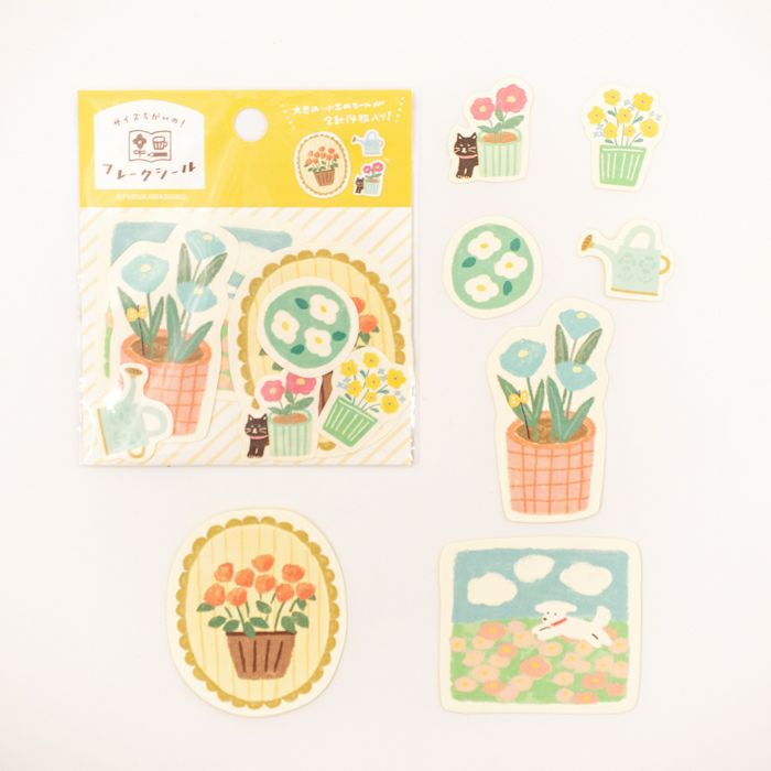 Furukawa Paper Works - Flake Stickers - Garden
