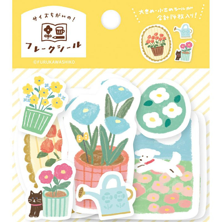 Furukawa Paper Works - Flake Stickers - Garden