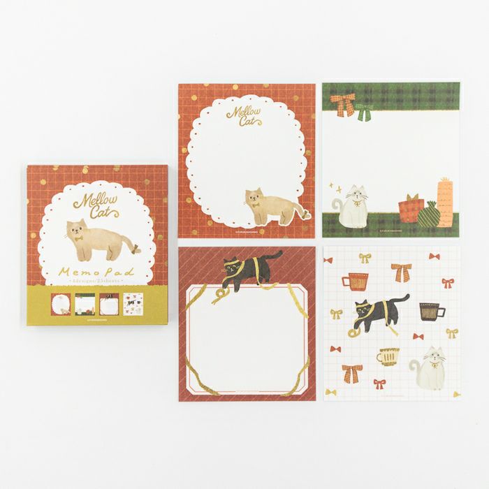Furukawa Paper - Winter Limited Edition Memo Pad - Mellow Cat