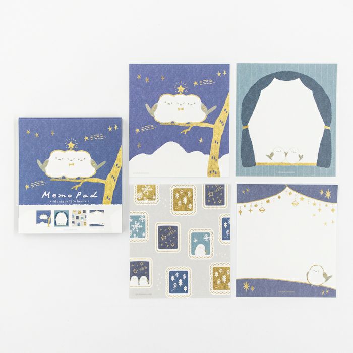 Furukawa Paper - Winter Limited Edition Memo Pad - Shimaenaga