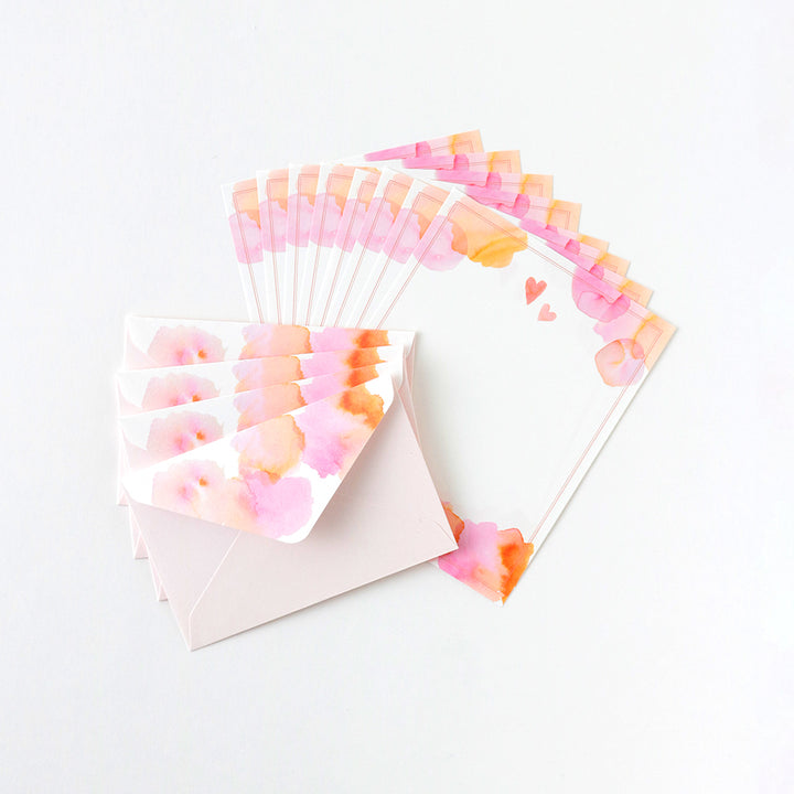 GreenFlash Mini Letter Set - Pink Hearts