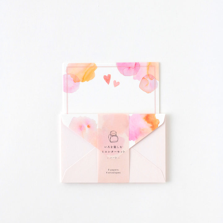 GreenFlash Mini Letter Set - Pink Hearts