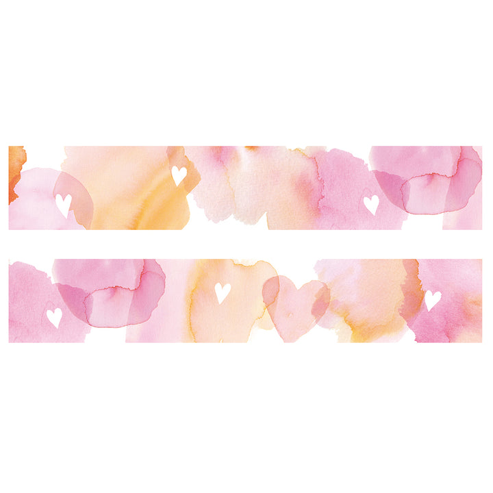 GreenFlash Clear Masking Tape - Pink Hearts