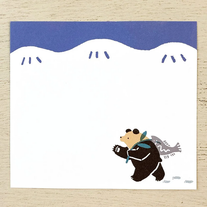 Hyogensha Memo Pad - Bear by Masao Takahata