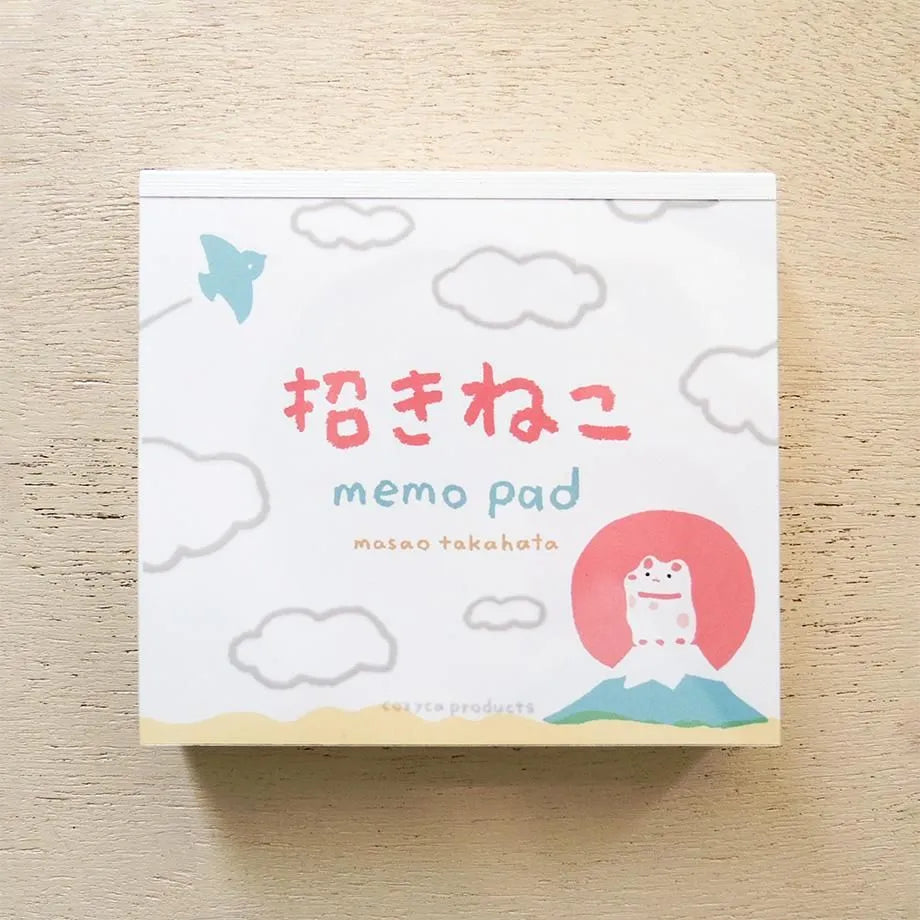 Hyogensha Memo Pad - Lucky Cat by Masao Takahata