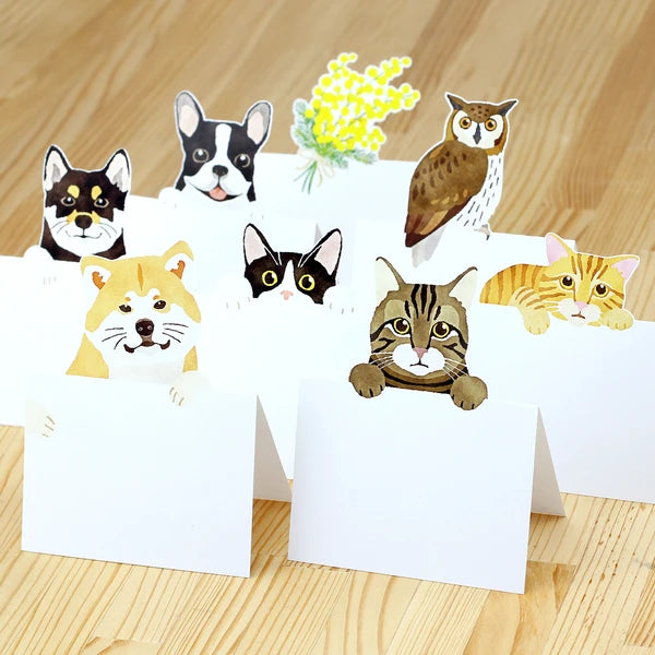 Marumo Die-Cut Memo Pad - Owl