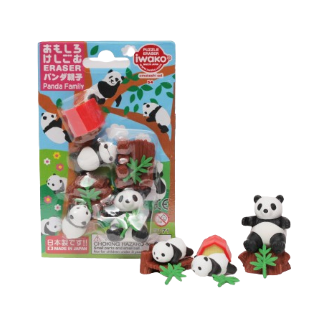 Iwako Puzzle Erasers - Panda