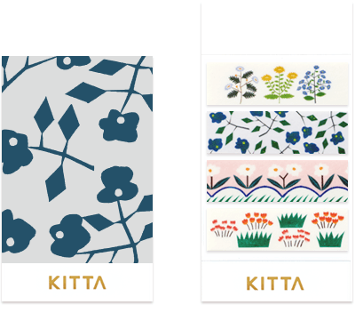 KITTA Basic Series Washi Tape Pack - Flowers #5