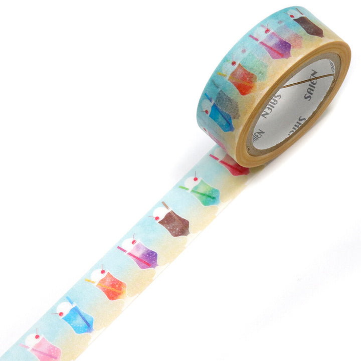 Kamiiso SAIEN Washi Tape - Colourful Soda Float