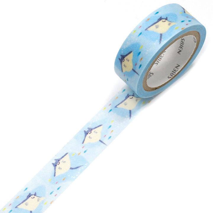 Kamiiso SAIEN Washi Tape - Manta Rays