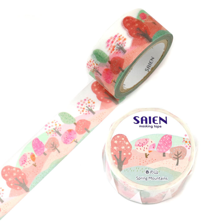 Kamiiso SAIEN Washi Tape - Spring Mountain