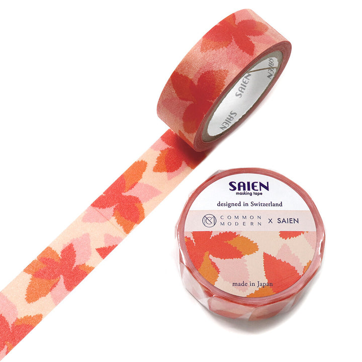 Kamiiso SAIEN x Common Modern Washi Tape - Forest Maple Leaves