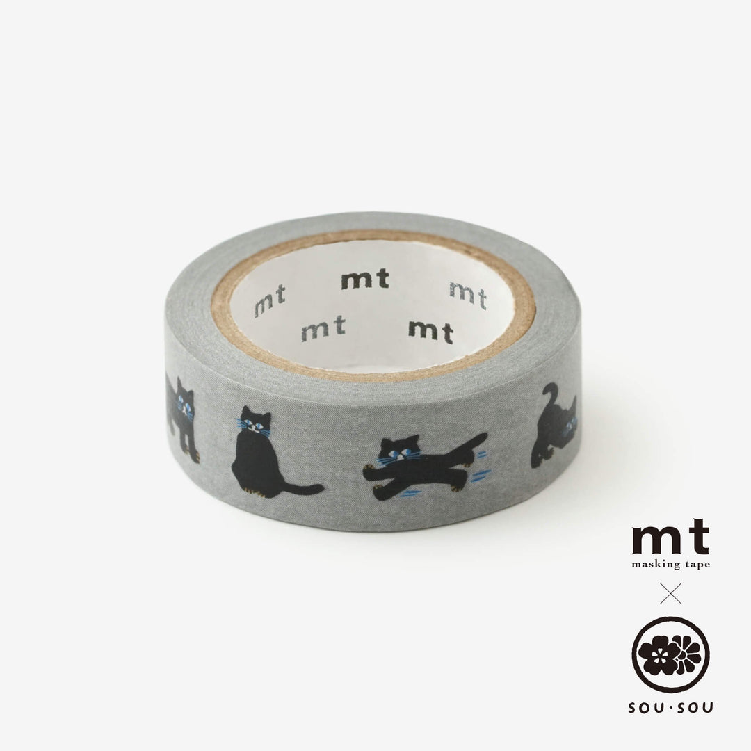 MT x SOU.SOU Kyoto Washi Tape - Black Cat