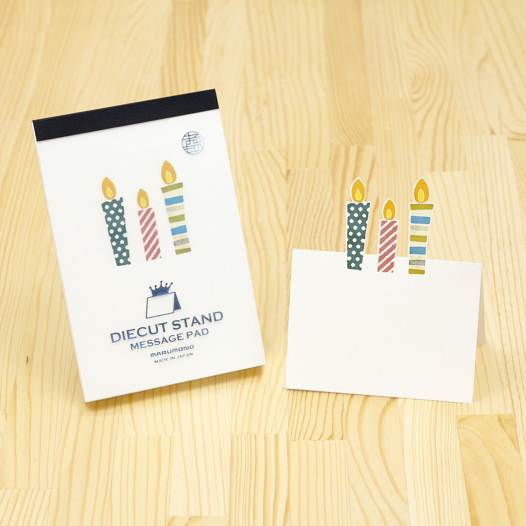 Marumo Die-Cut Memo Pad - Candles