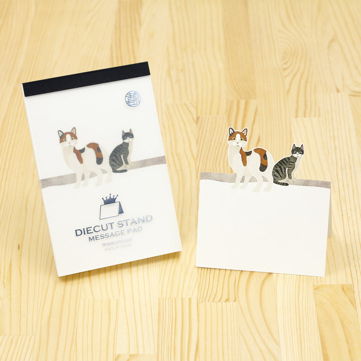 Marumo Die-Cut Memo Pad - Cats