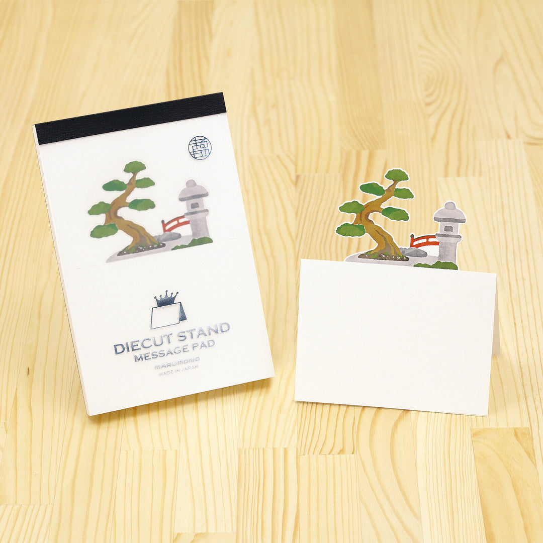 Marumo Die-Cut Memo Pad - Japanese Garden