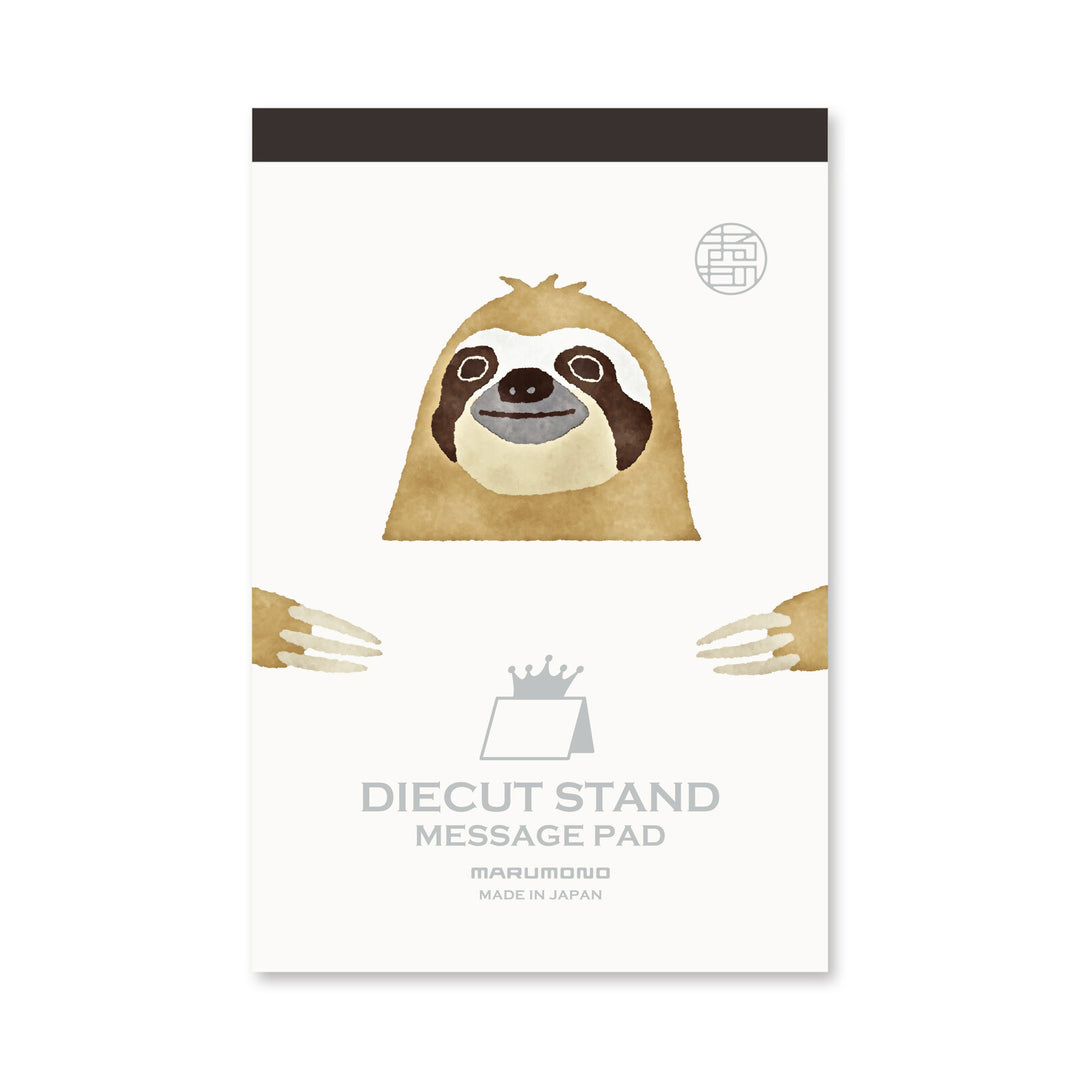 Marumo Die-Cut Memo Pad - Sloth