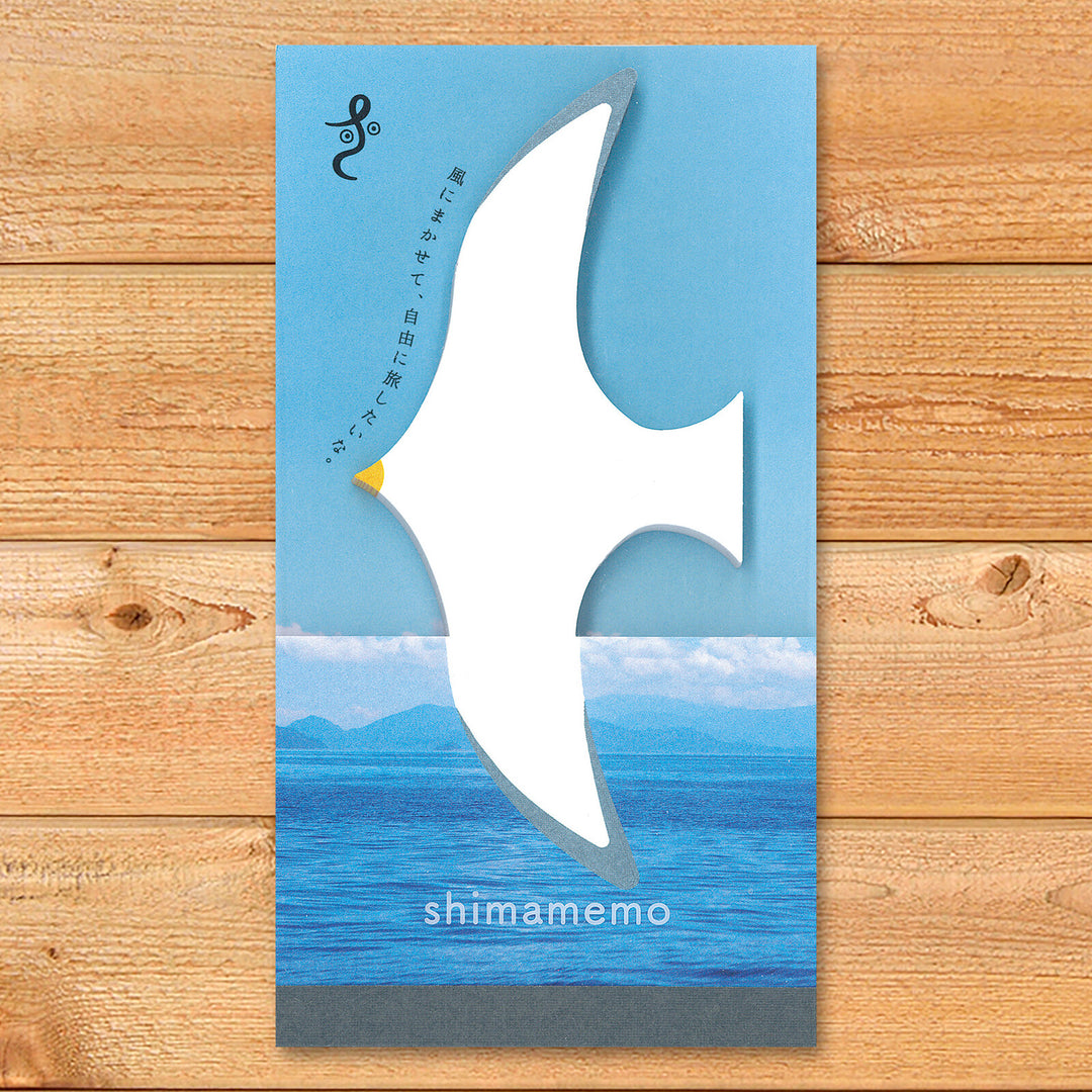 Marumo Shimamemo Memo Pad - Seagull