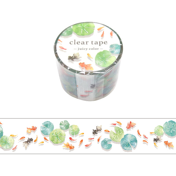 Mind Wave Clear Masking Tape - Goldfish & Lilypad