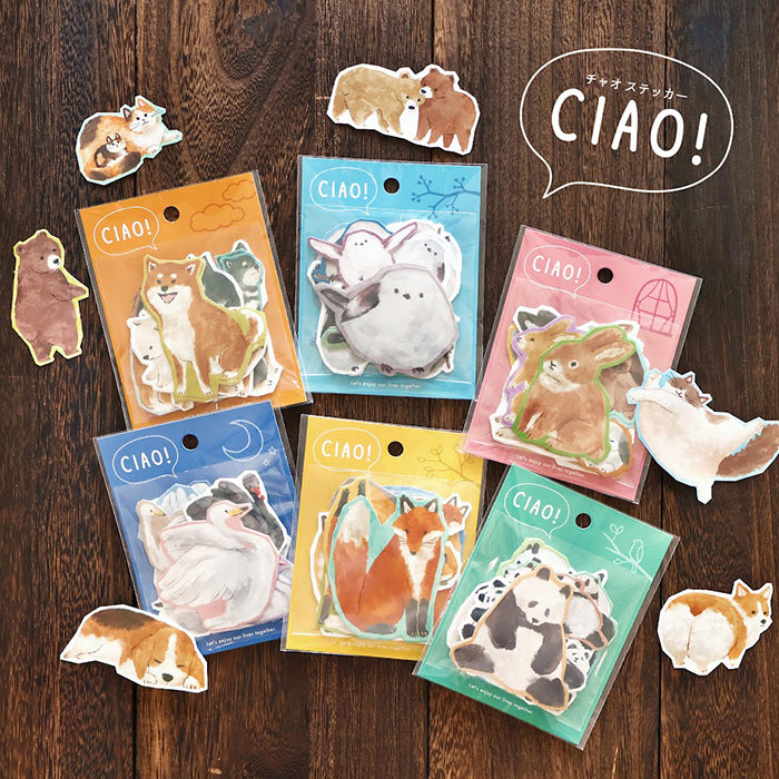 Mind Wave - Ciao Series Flake Stickers - Shiba Inu