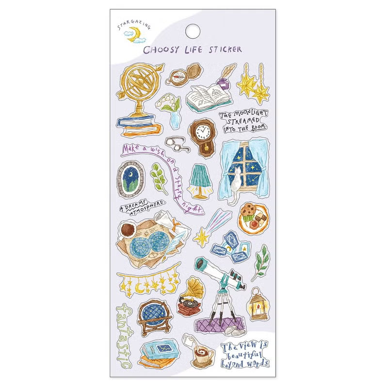 Mind Wave Sticker Pack - Choosy Life - Stargazing